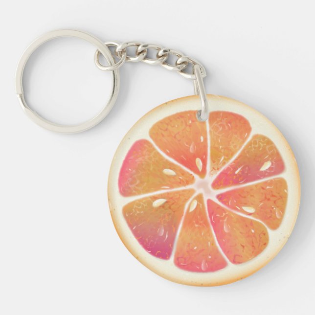 Porte-clefs Tranche de pampleur Citrus (Devant)