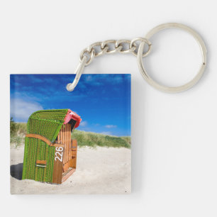 Porte-clefs Transat Green Beach en mer du Nord