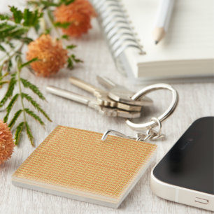 Porte-clefs Transformez votre espace étonnant orange et jaune