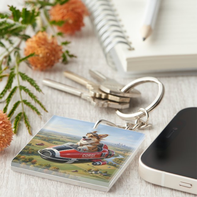 Porte-clefs Transporteur de Corgi (Devant Droit)