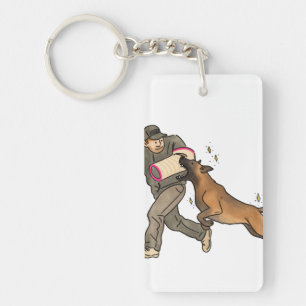 Porte-clefs Travail de morsure Malinois