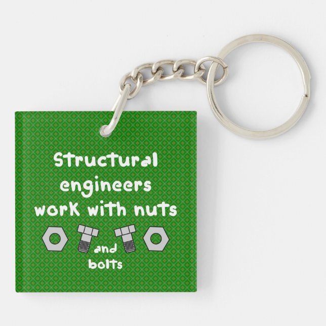 Porte-clefs Travailler avec les noix (Dos)
