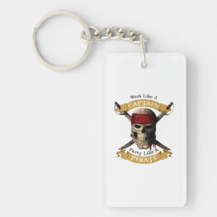 Porte-clefs Travailler Comme Une Partie De Capitaine Comme Un