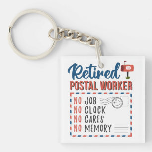 Porte-clefs Travailleur Postal Retraité Facteur Retraite