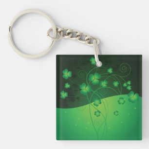 Porte-clefs Trèfle Shamrock Vert Chance St Patrick’s Day