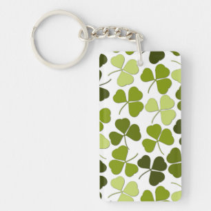 Porte-clefs Trèfle vert dans une variété de nuances