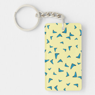 Porte-clefs Triangles bleus