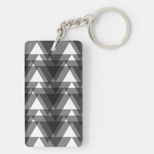 Porte-clefs Triangles transparents simples, modernes, urbains,