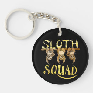 Porte-clefs Tribu de paresseux cool – Création amusante pour l