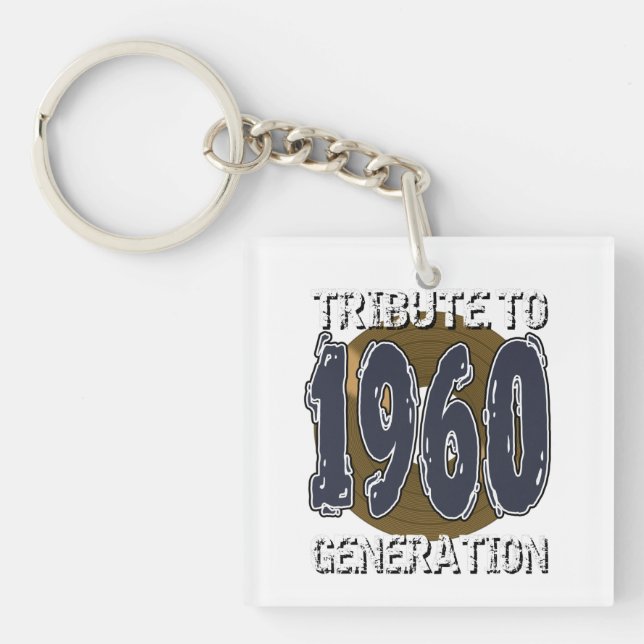 Porte-clefs Tribute to 1960 generation anniversaire (Devant)