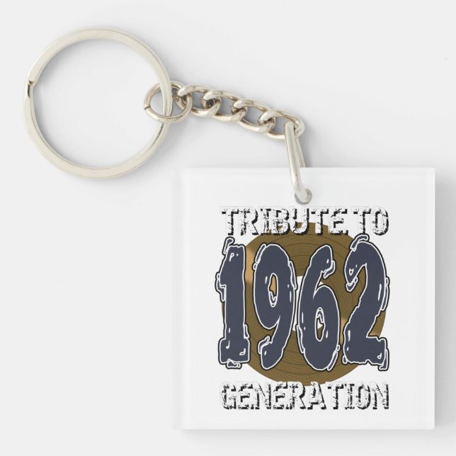 Porte-clefs Tribute to 1962 generation anniversaire (Devant)