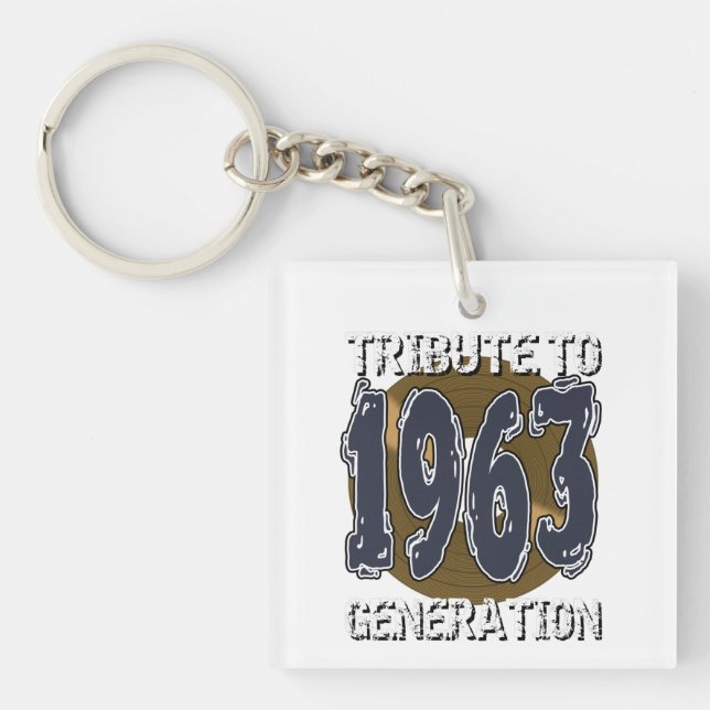 Porte-clefs Tribute to 1963 generation anniversaire (Devant)