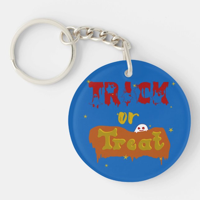 Porte-clefs Trick or Treat Funny Boo Halloween (Devant)