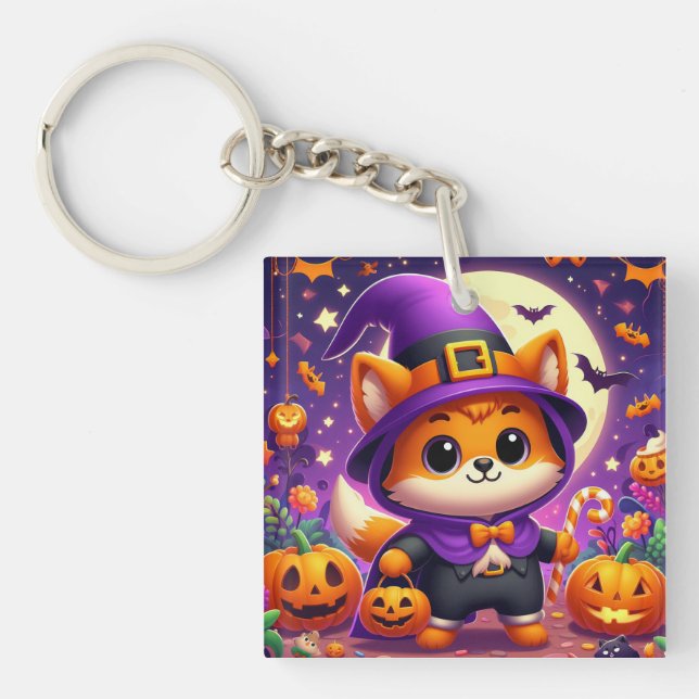 Porte-clefs Trick ou Treat Fox (Devant)
