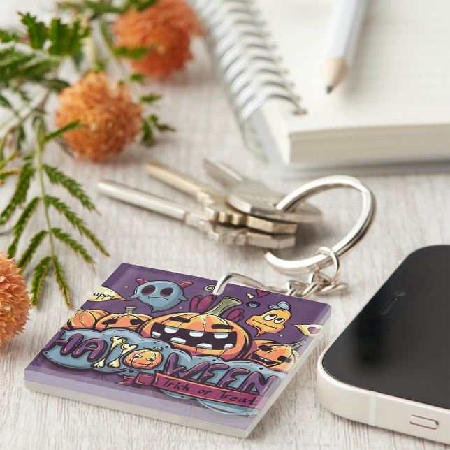 Porte-clefs Trick Ou Treat Porte - clé (Créateur téléchargé)