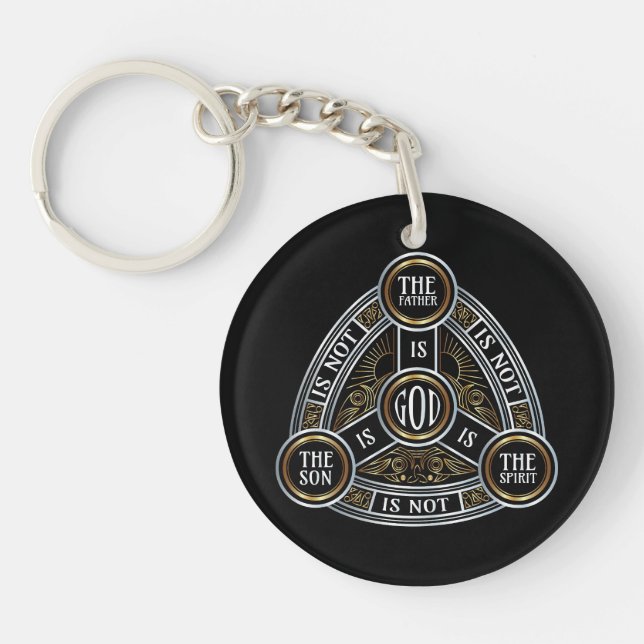 Porte-clefs Trinité Le Père, Le Fils Et Le Saint-Esprit (Devant)