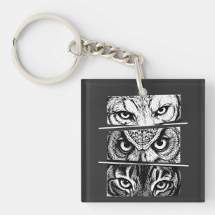 Porte-clefs Trinité Loup Aigle Tigre