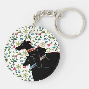 Porte-clefs Trio de Lévriers 3