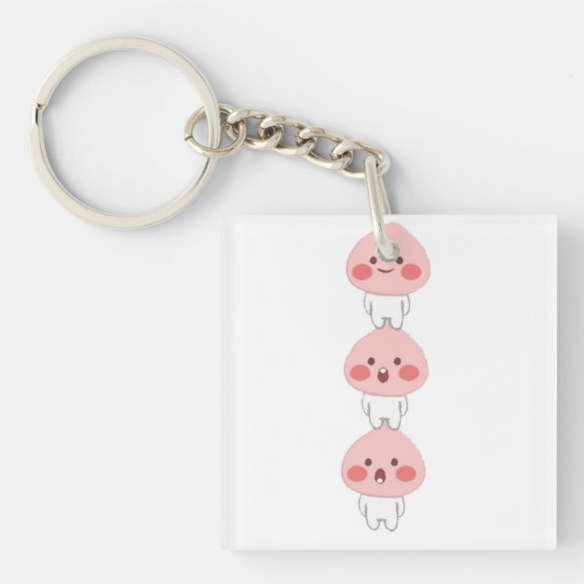 Porte-clefs Triplets de singe mignons (Devant)