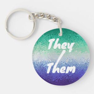 Porte-clefs Trippy Ripply Funky Boho MLM Amour entre hommes Fi