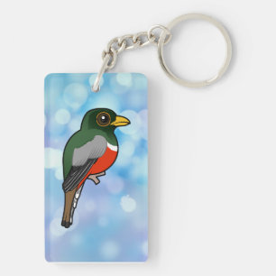 Porte-clefs Trogon élégant et Birdorable