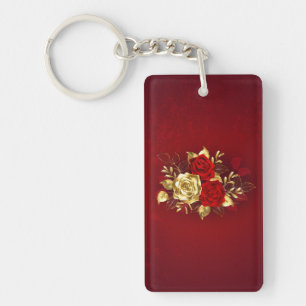 Porte-clefs Trois Roses de bijoux