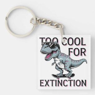 Porte-clefs Trop Cool Pour L'Extinction T-Rex Skater - Dino Dr