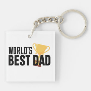 Porte-clefs Trophée de la typographie du meilleur papa du mond