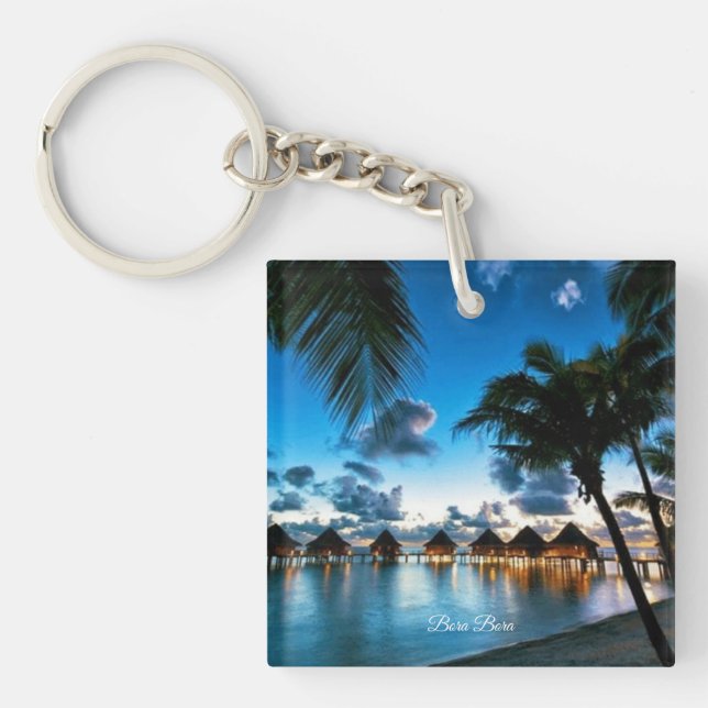 Porte-clefs Tropical Bora Bora (Devant)