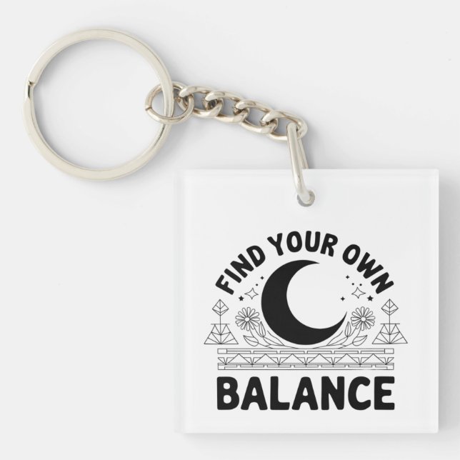 Porte-clefs Trouver votre propre solde (Devant)