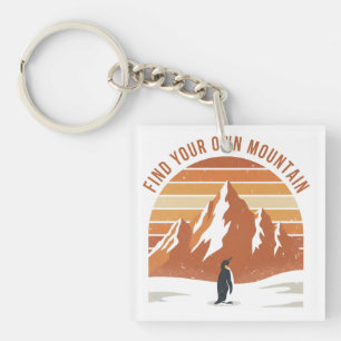 Porte-clefs Trouvez Votre Propre Montagne - le pingouin inspir