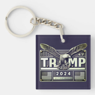 Porte-clefs TRUMP 2024 avec un aigle