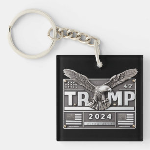 Porte-clefs TRUMP 2024 avec un aigle