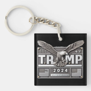 Porte-clefs TRUMP 2024 avec un aigle