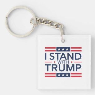 Porte-clefs Trump 2024 Je suis avec Trump Soutien au Président
