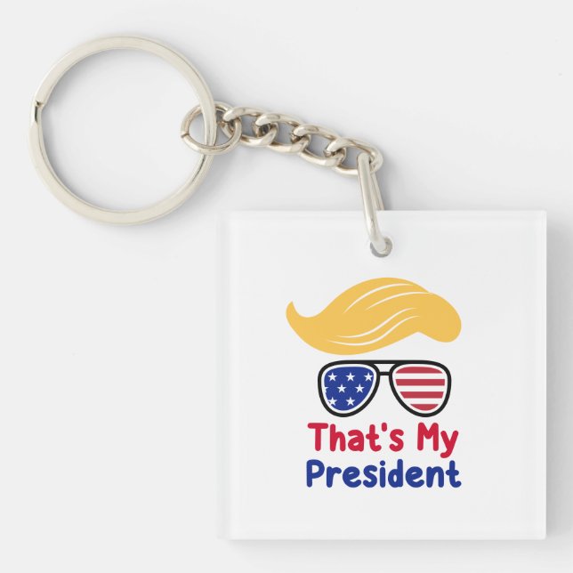 Porte-clefs Trump 47 - C'est mon président  (Devant)