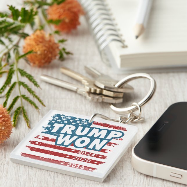 Porte-clefs Trump a gagné 2024 (Devant Droit)
