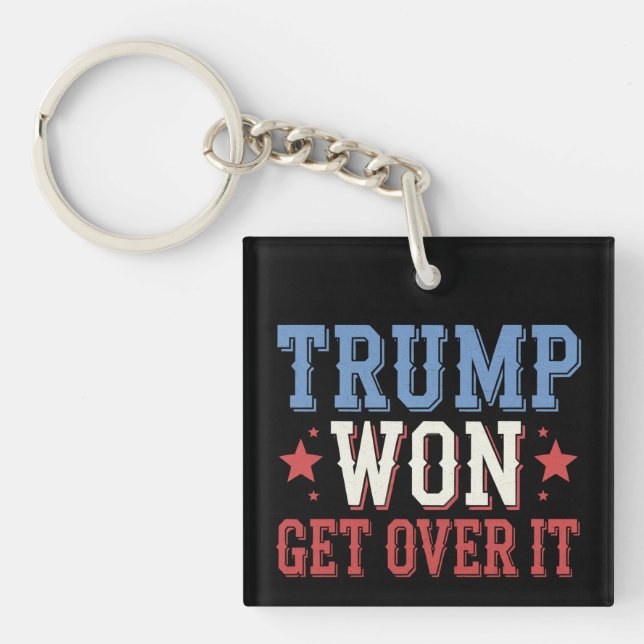 Porte-clefs Trump a Gagné Faites Avec 2024 (Devant)