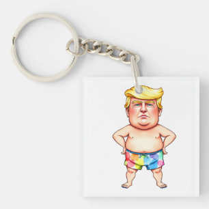Porte-clefs trump à la plage