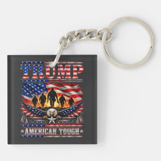 Porte-clefs Trump Américain Dur Patriotique