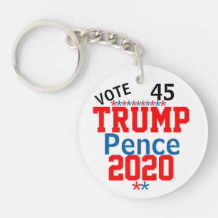 Porte-clefs Trump Pence 2020 ÉDITER Noms Détails