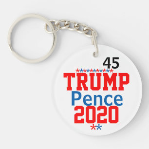 Porte-clefs Trump Pence 2020 Républicains ÉDIT Noms Année