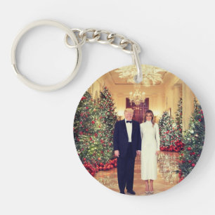 Porte-clefs Trump Président des États-Unis Noël à la Maison Bl