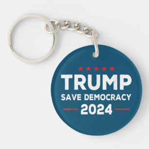Porte-clefs Trump Sauver la démocratie Trump 2024