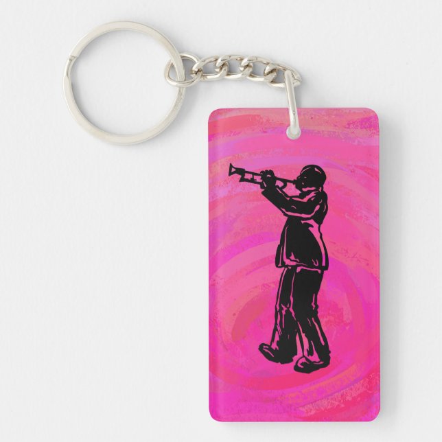 Porte-clefs Trumpet Boogie Nuits New York Hot rose (Devant)