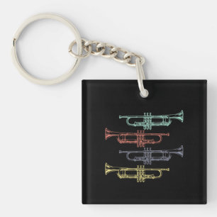 Porte-clefs Trumpet Vintage