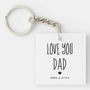 Porte-clefs Tu aimes papa Retour photo et texte manuscrit
