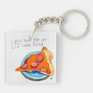 Porte-clefs Tu m'as eu à I Love Pizza