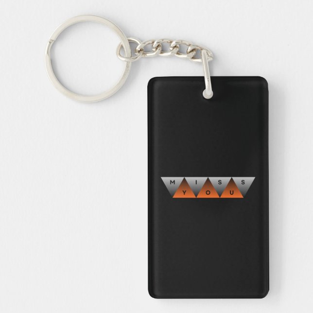 Porte-clefs Tu me manques (Devant)