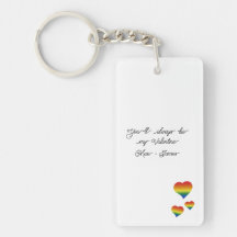 Tu seras toujours mon Valentin Drapeau LGBT coeurs